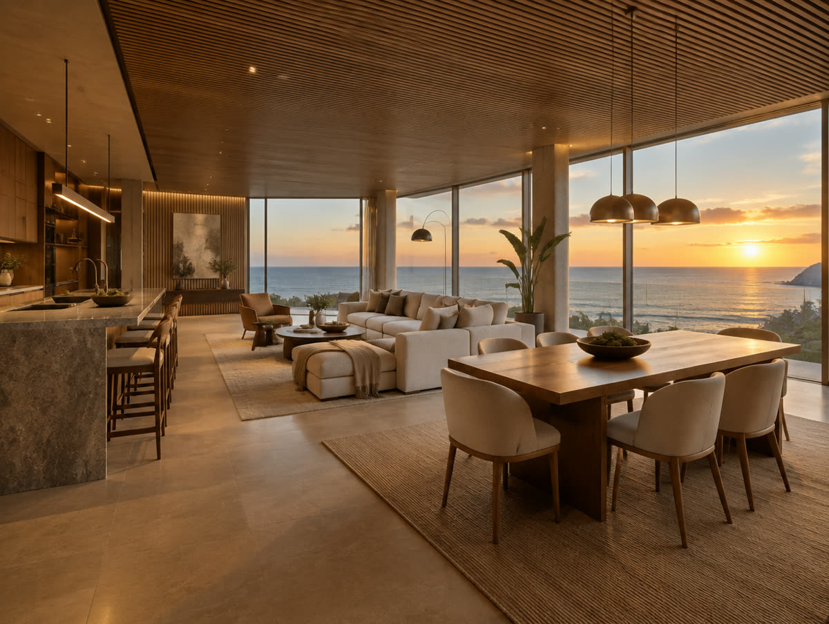 Tour virtual 360° dos pavimentos do Majestic — apartamentos de 3 suítes